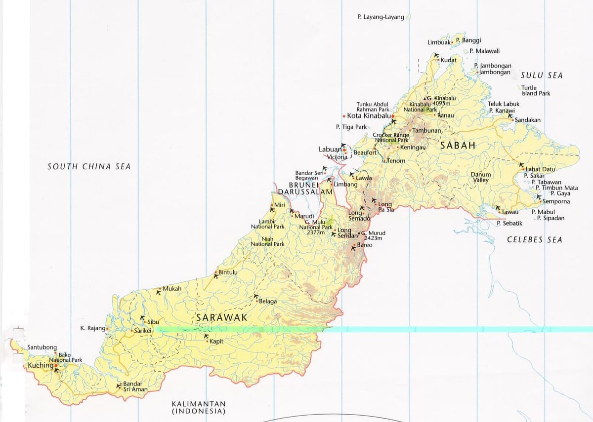 mapa labuan malajzia