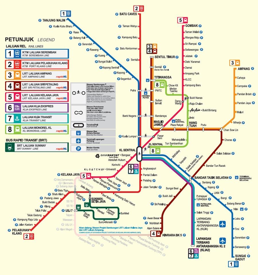 malajzia mrt mapu 2016