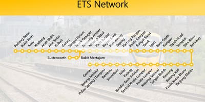 Mapa ets trasy, mapu malajzie