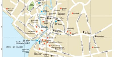 Mapa malacca malajzia