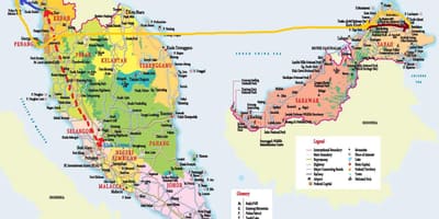 Malajzia mapa hd