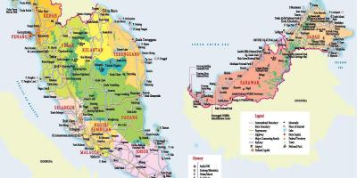 Cestovný ruch mapu malajzie