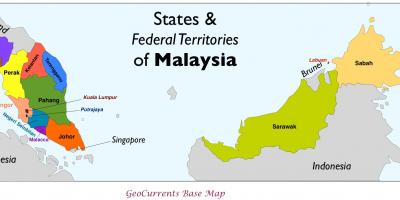 Malajzia zadarmo mapu