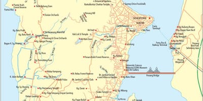 Mapa pulau pinang malajzia